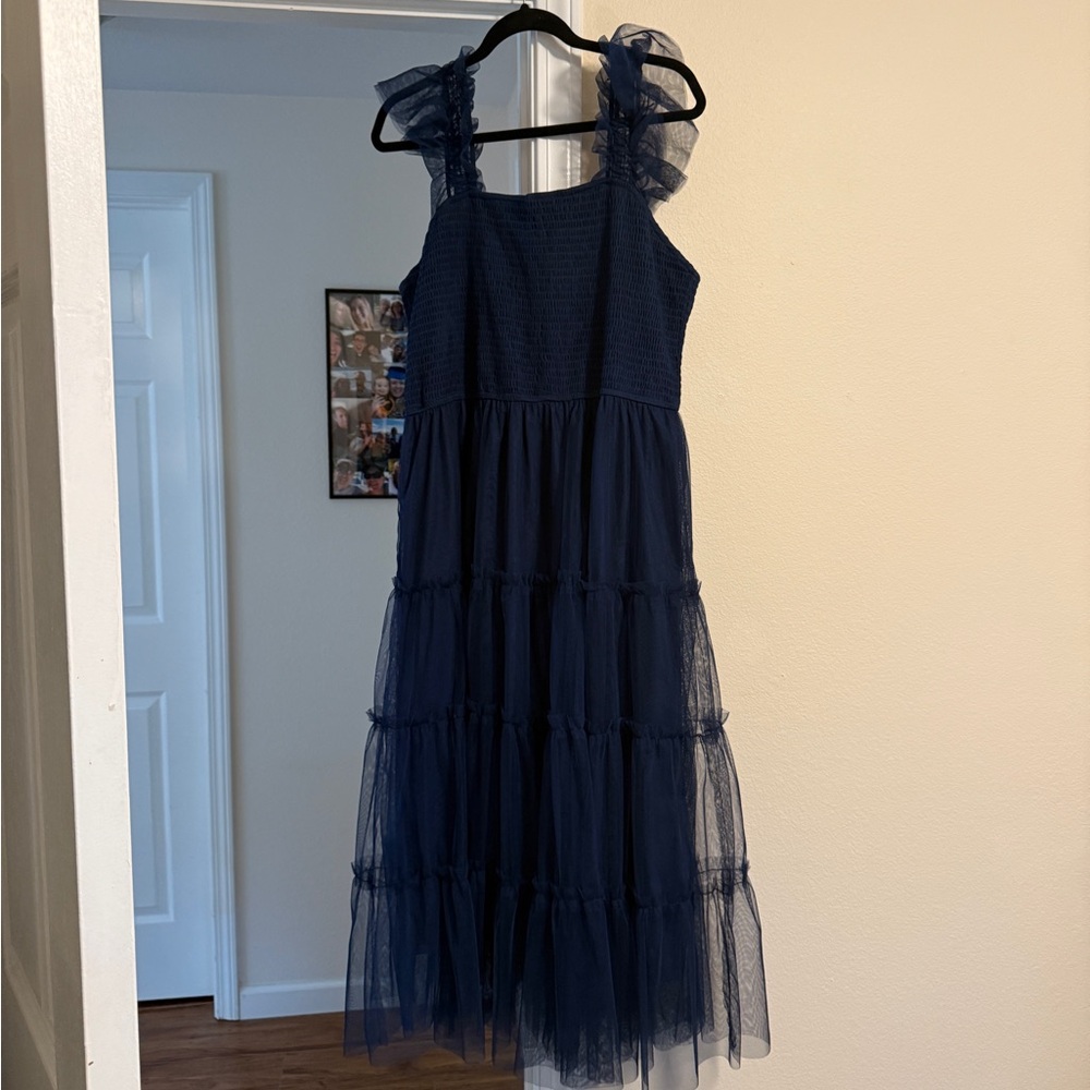 PrettyGarden Navy Blue Tule Dress
